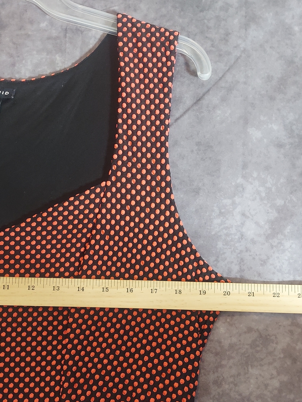 Torrid Red & Black Geo Dot Sleeveless Skater Dress Plus Size 2X (Size 2) Belted - Picture 4 of 11